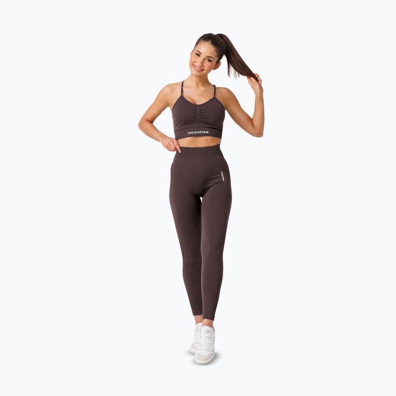 Fitness podprsenka Carpatree Allure Seamless berry brown 2