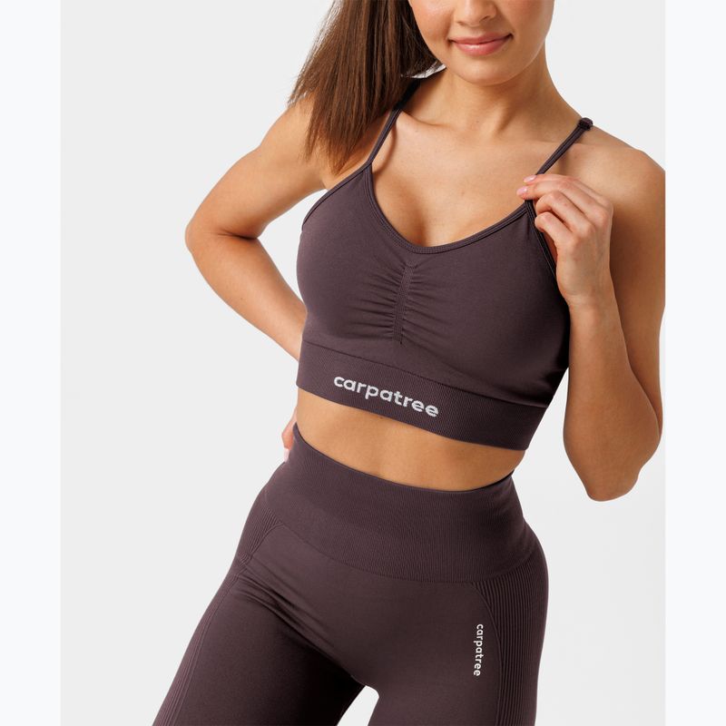 Fitness podprsenka Carpatree Allure Seamless berry brown 5