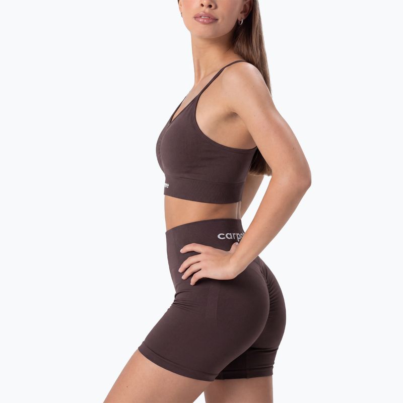 Fitness podprsenka Carpatree Allure Seamless berry brown 6