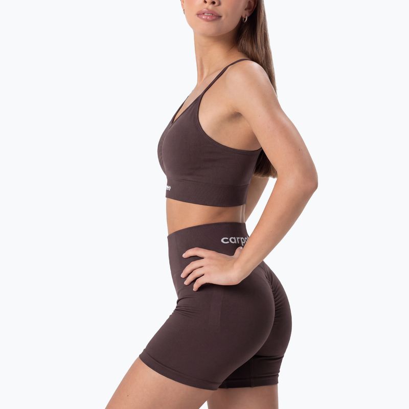 Dámske tréningové šortky Carpatree Allure Seamless berry brown 2