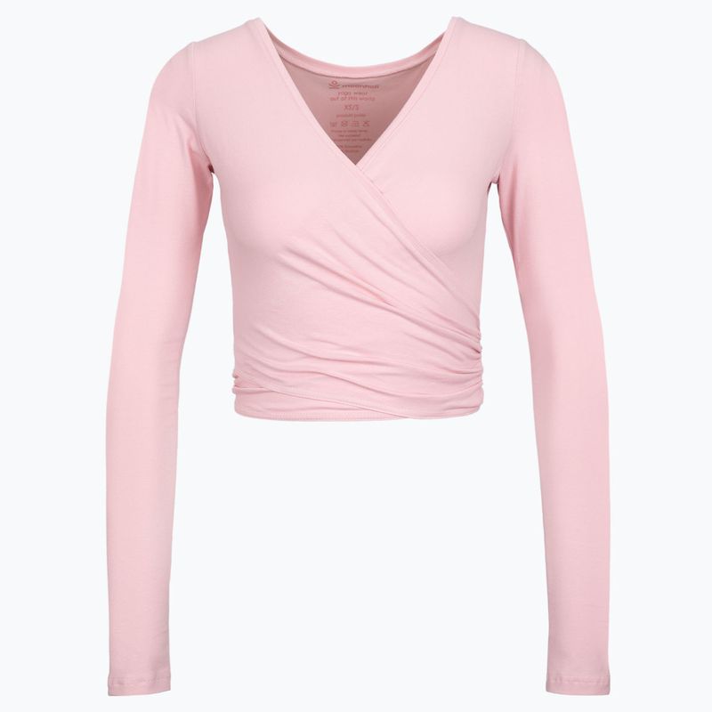 Dámsky top na jogu Moonholi Total Eclipse Wrap Top Nude pink 205