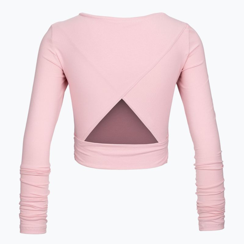 Dámsky top na jogu Moonholi Total Eclipse Wrap Top Nude pink 205 2