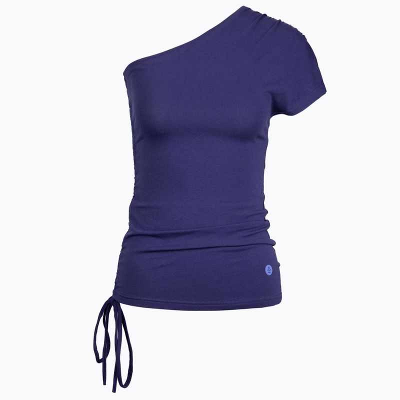 Dámsky top na jogu Moonholi One Shoulder String Top blue 213