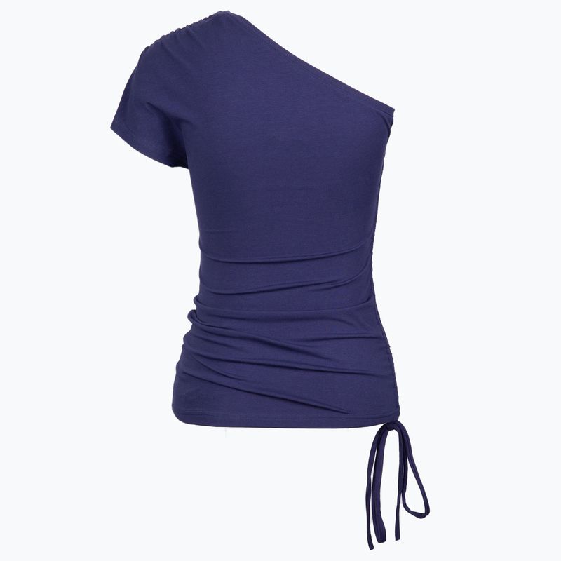 Dámsky top na jogu Moonholi One Shoulder String Top blue 213 2