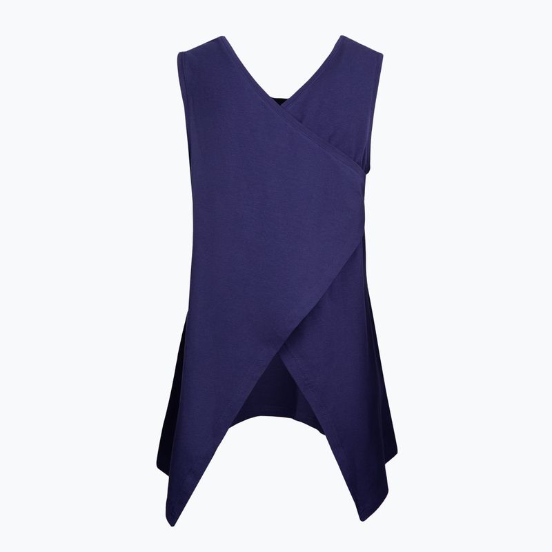 Dámsky top na jogu Moonholi Galaxy Open Back Tank modrý 216 2