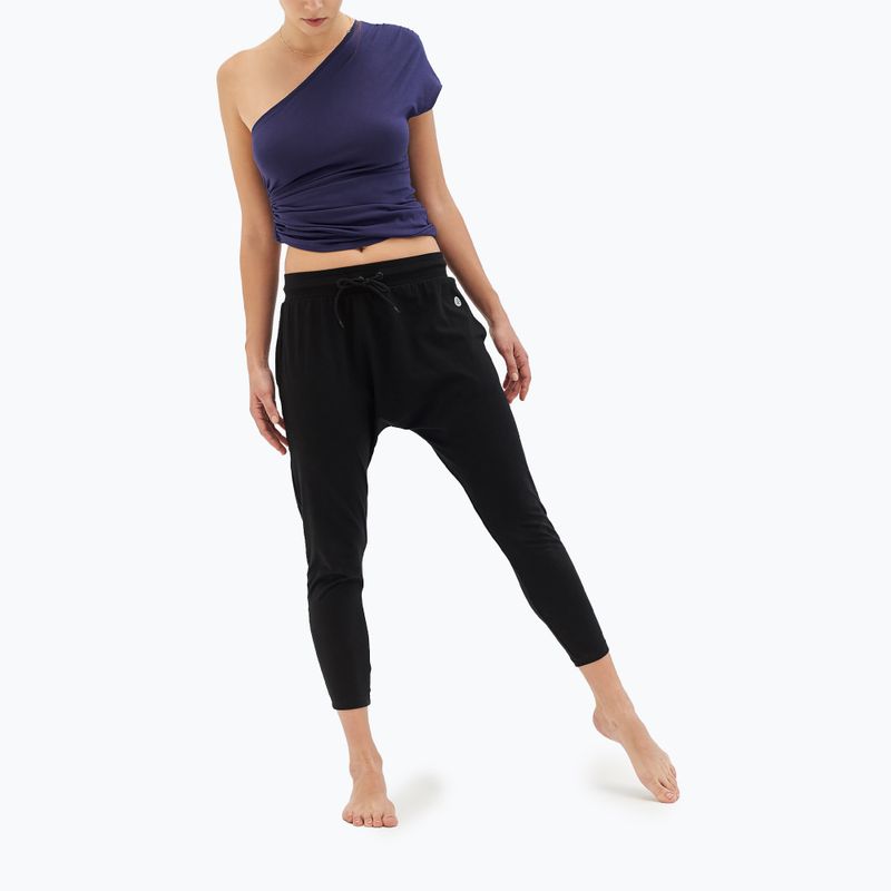 Dámske nohavice na jogu Moonholi Cosmic Cropped Black 219 3
