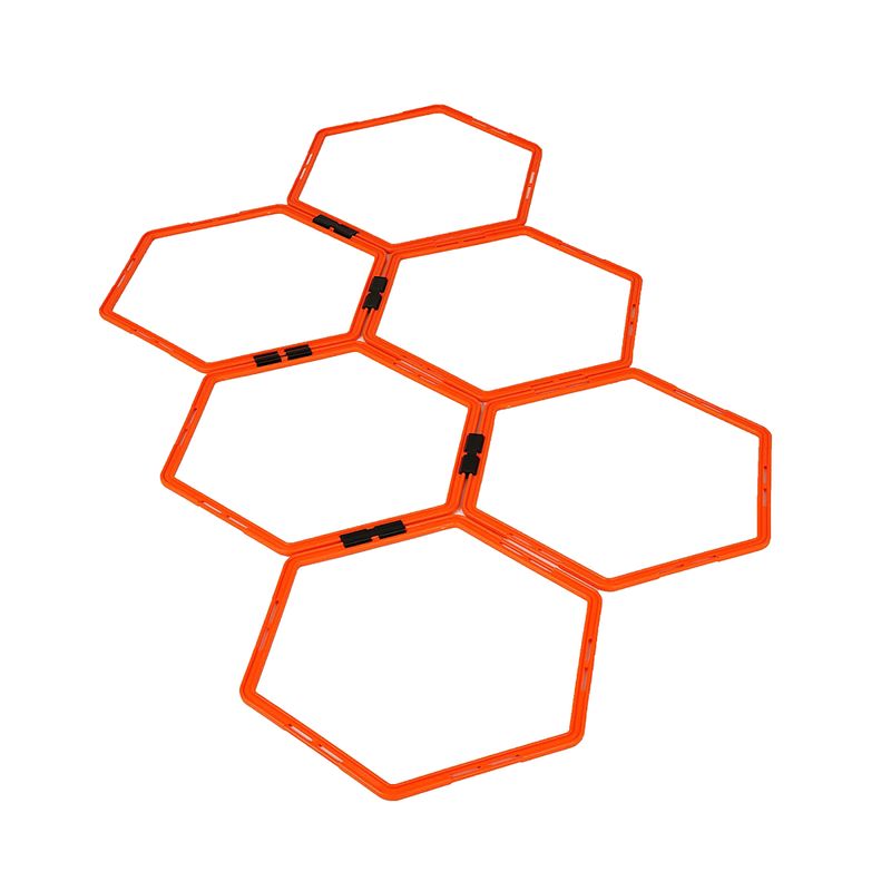 Yakimasport kombinované koordinačné kolieska Hexa obruče 6 ks oranžová 100268
