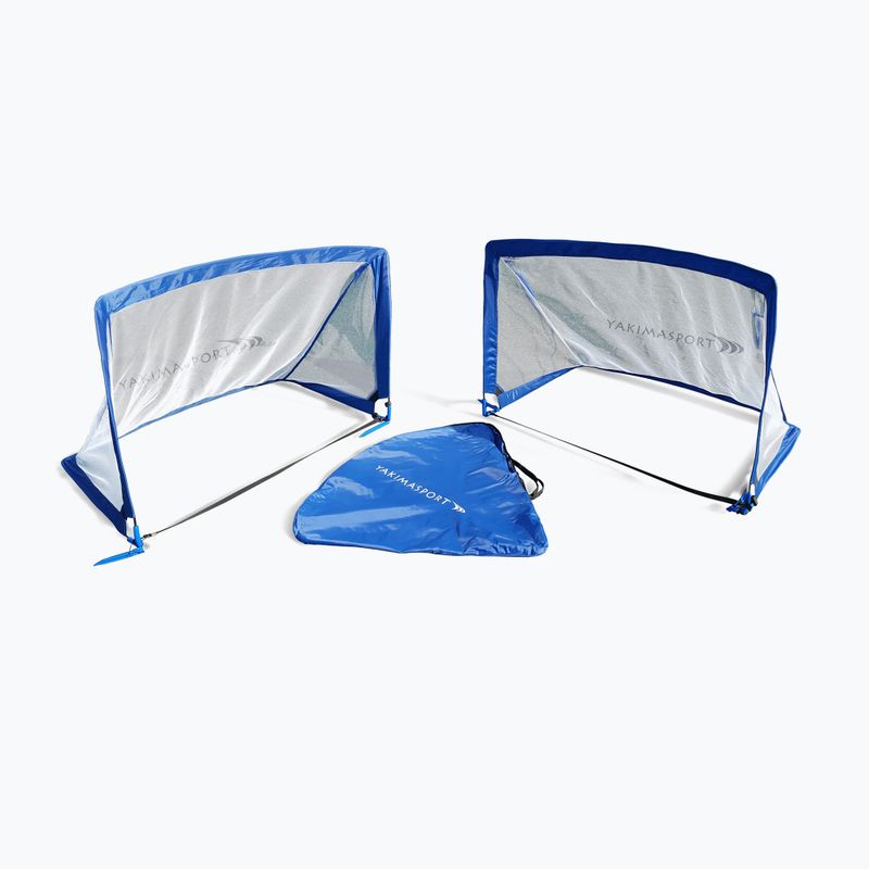 Yakimasport POP-UP futbalové bránky 2 ks. 120 x 80 cm modrá 100272