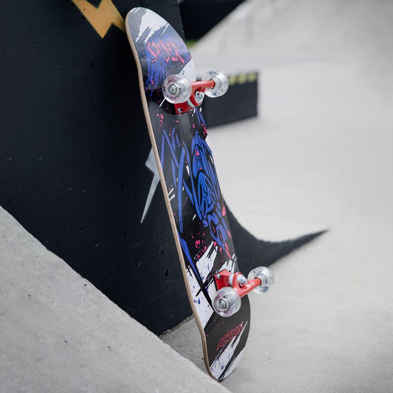Mechanics profesionálny klasický skateboard SPIDER 31 modrý Pro-SP31 8