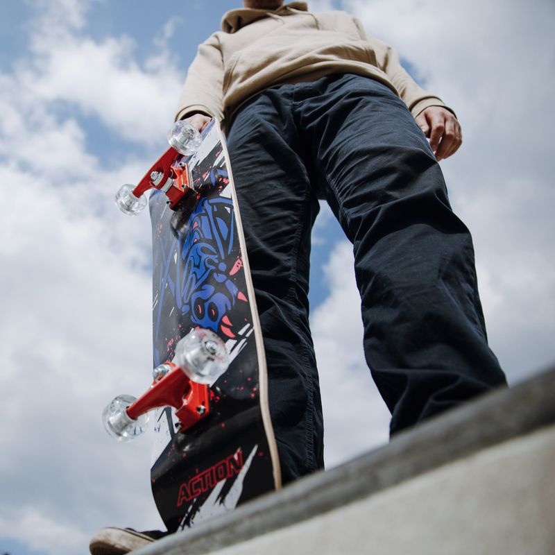 Mechanics profesionálny klasický skateboard SPIDER 31 modrý Pro-SP31 10