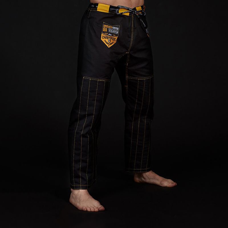 GI pre brazílske jiu-jitsu pánsky Ground Game Champion 2.0 black GICHNEWBLAA1 7