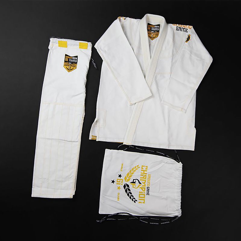 GI pre brazílske jiu-jitsu pánsky Ground Game Champion 2.0 white GICHNEWWHIA1 8