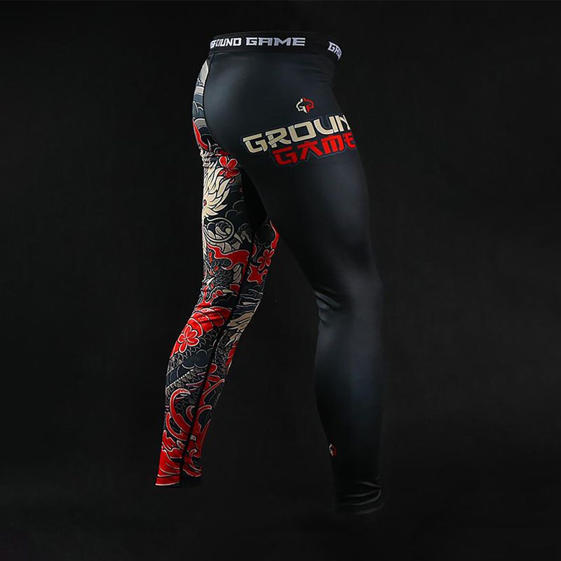 Pánske legíny Ground Game Yokai 2.0 black 6