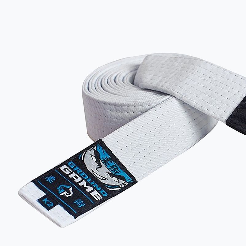 Pás brazílskeho jiu-jitsu pre deti Ground Game white