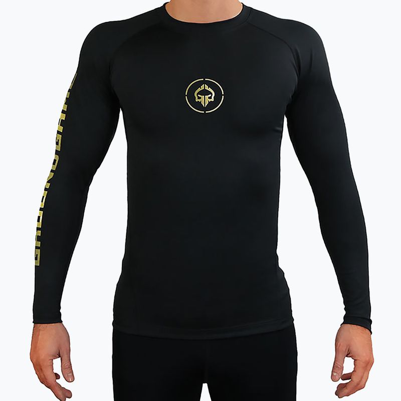 Pánsky chránič Ground Game Athletic Gold Rashguard black RASHATHGOLDLS