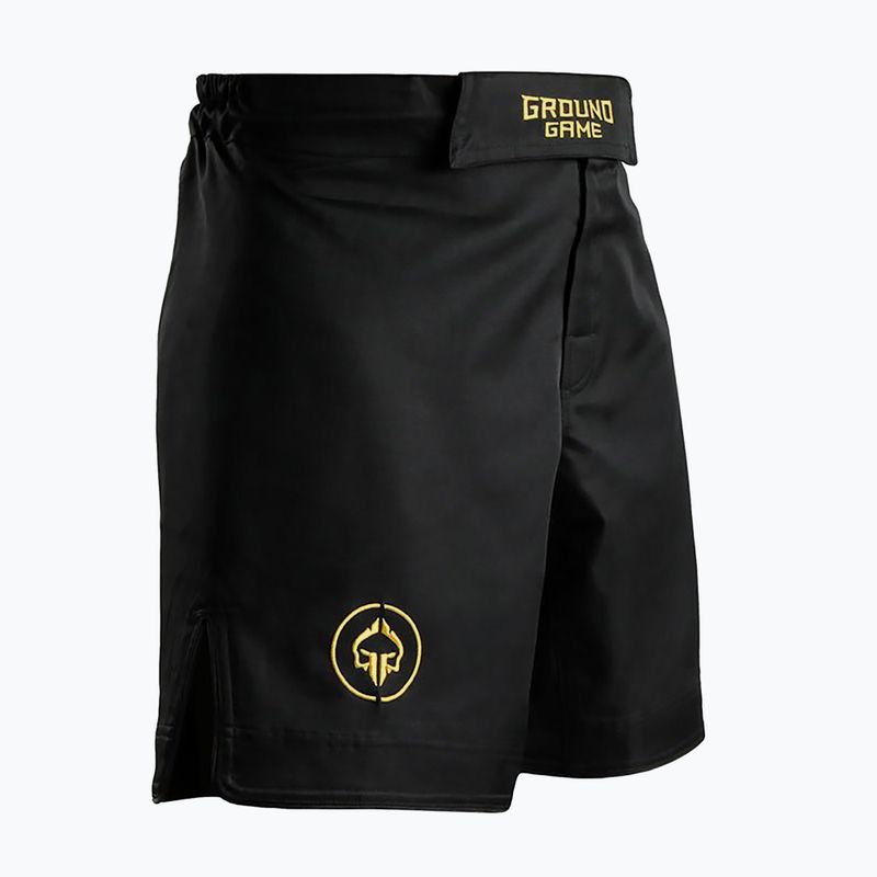 Pánske šortky Ground Game MMA Athletic Gold black MMASHOATHGOLD 2