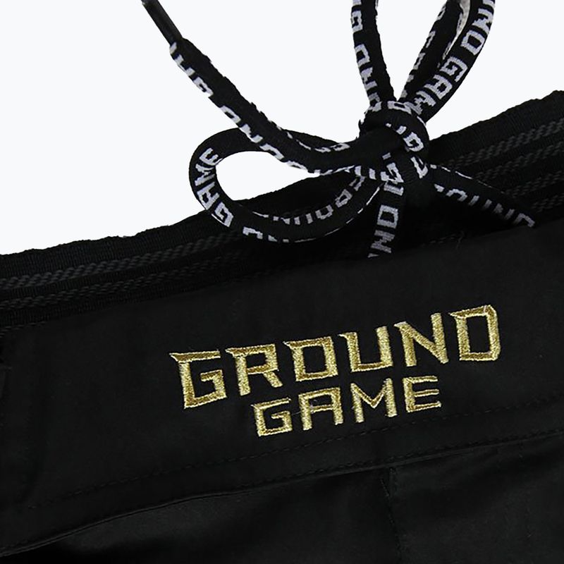 Pánske šortky Ground Game MMA Athletic Gold black MMASHOATHGOLD 4