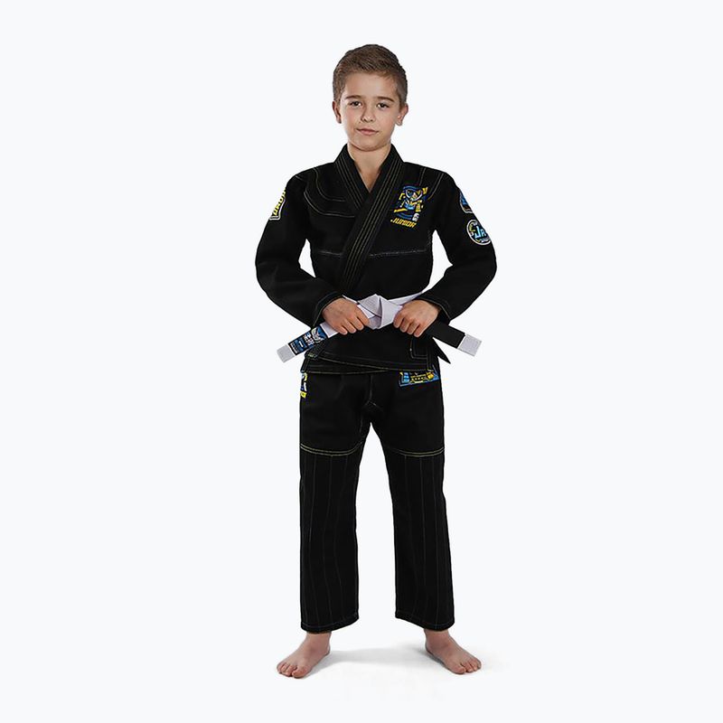 GI do BJJ pre deti Ground Game Junior 3. čierne GIJUN3BLA 3