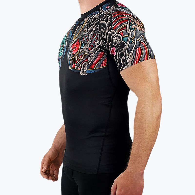 Ground Game Bushido 3.0 pánsky rashguard black RASHBUSH3SSBLA 4