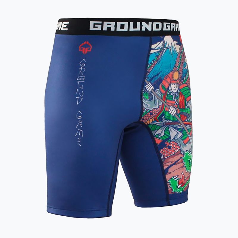 Ground Game Vale Tudo Tatakai pánske tréningové šortky modré 3