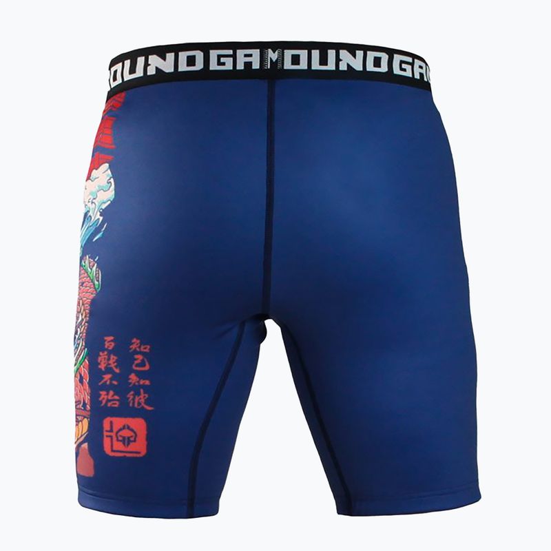 Ground Game Vale Tudo Tatakai pánske tréningové šortky modré 4