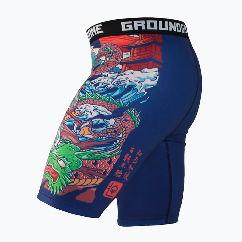 Ground Game Vale Tudo Tatakai pánske tréningové šortky modré 5