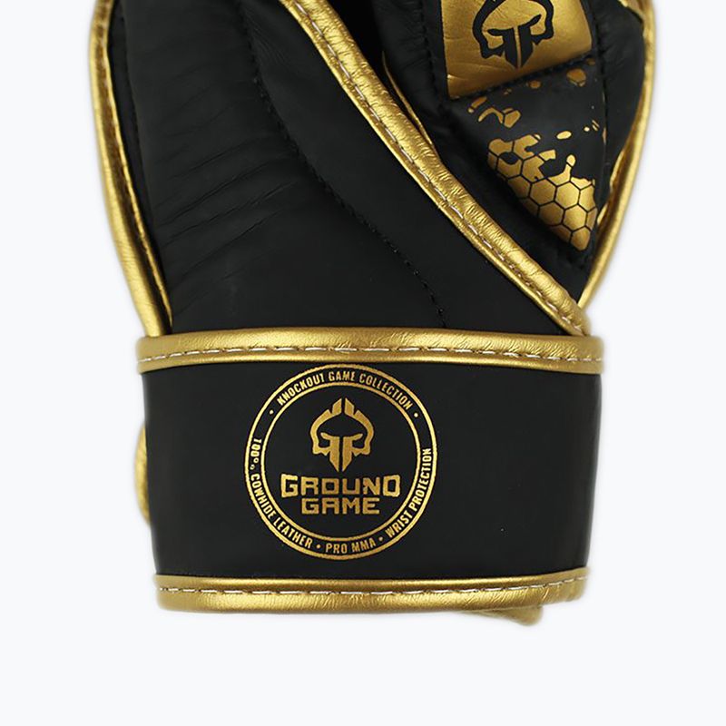 GroundGame MMA Cage Gold Zlaté sparingové rukavice MMASPARGLOCGOL 5