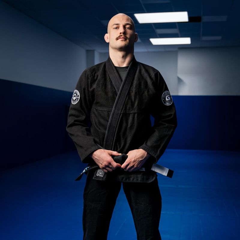 GI pre Brazílske jiu-jitsu pánske Ground Game Gamer čierne GIGAMERBLA 4