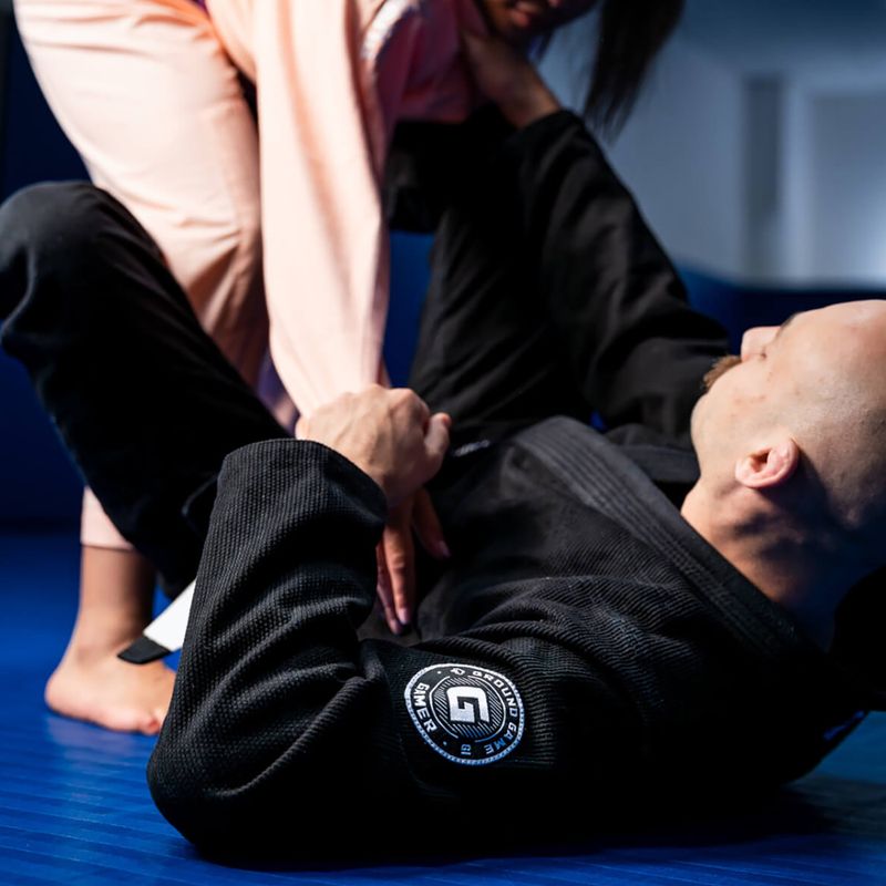 GI pre Brazílske jiu-jitsu pánske Ground Game Gamer čierne GIGAMERBLA 5