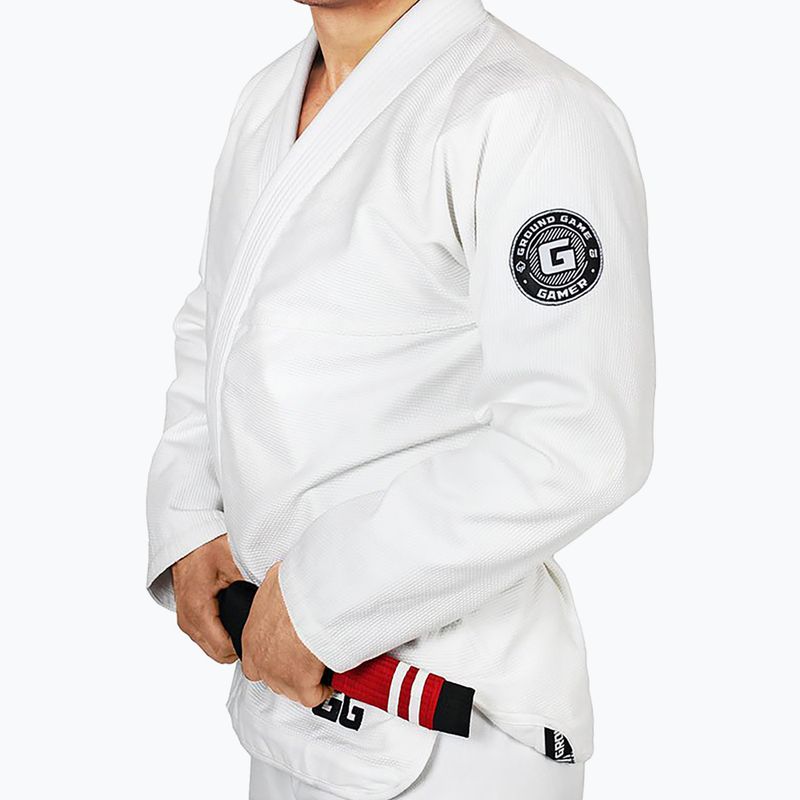 GI for Brazilian Jiu-Jitsu pánsky Ground Game Gamer white GIGAMERWHA1 2