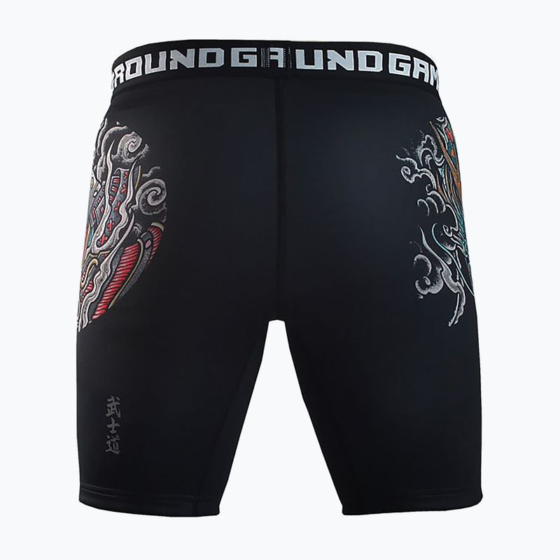 Ground Game Vale Tudo Bushido 3.0 pánske tréningové šortky black/multicolour 2
