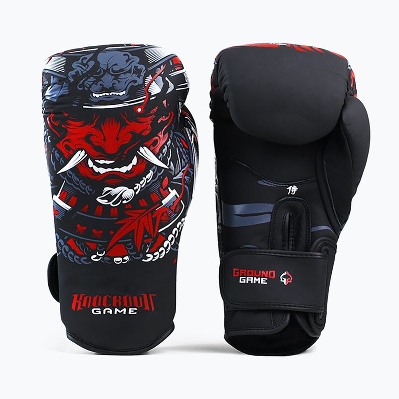 Boxerské rukavice Ground Game "Samurai" čierne 21BOXGLOSAM10