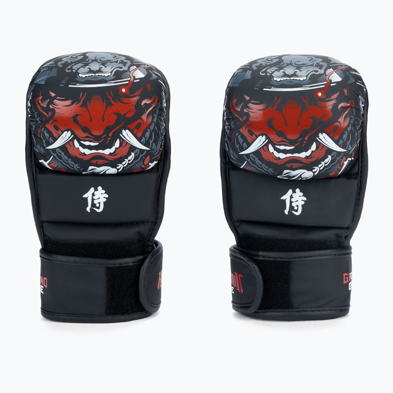 GroundGame MMA "Samurai" sparing rukavice čierne 21MMASPARGLOSA