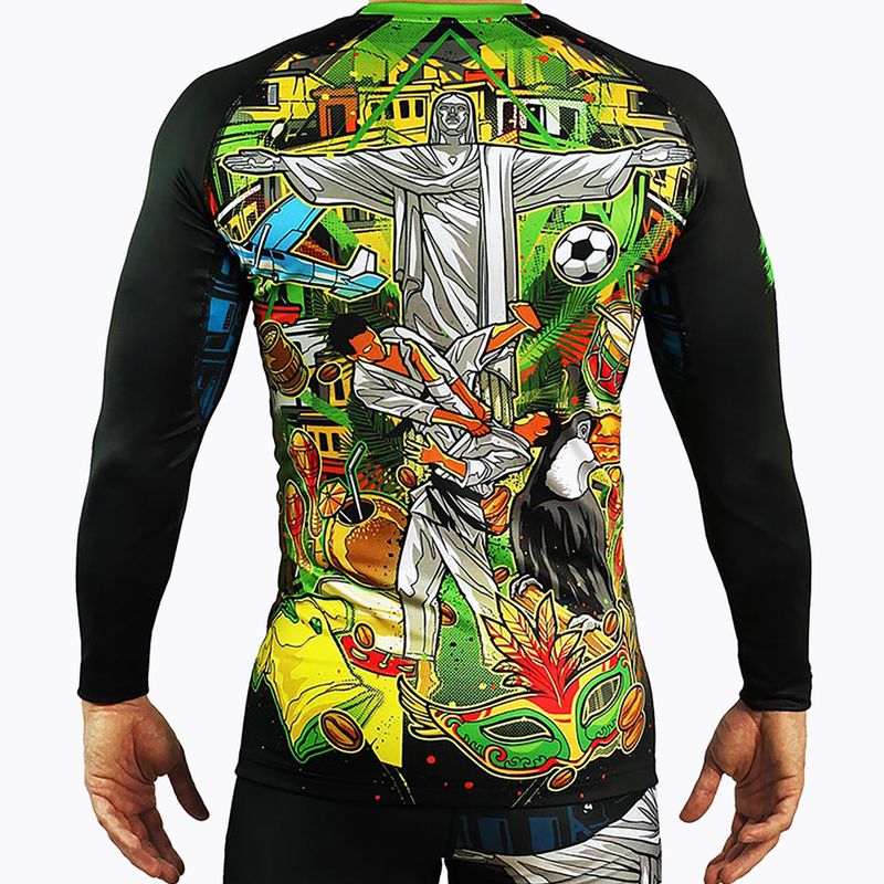 Pánske chrániče Rashguard Ground Game Brasil color 21RASHBRALS