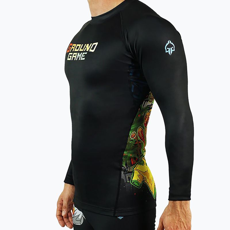 Pánske chrániče Rashguard Ground Game Brasil color 21RASHBRALS 3