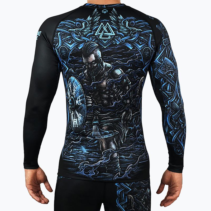 Pánsky šilt Ground Game Viking Rashguard black-blue 21RASHVIKLS 2