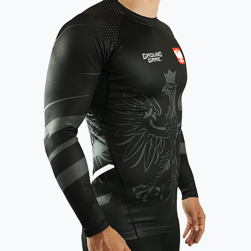 Pánsky chránič Rashguard Ground Game Poland black 21RASHPOLLS 4