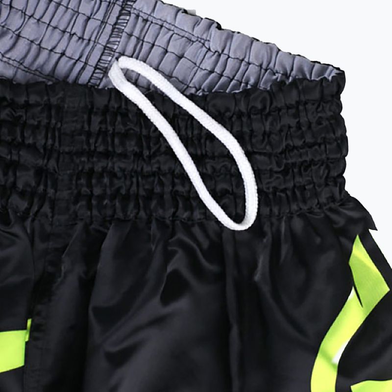 Pánske tréningové šortky Ground Game Muay Thai Neon black/green neon 6