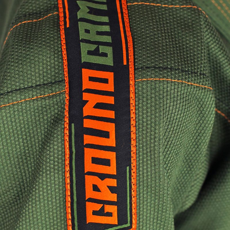 GI pre brazílske Jiu-Jitsu pre deti GroundGame Junior 3.0 green GIJUN3PIN02 8