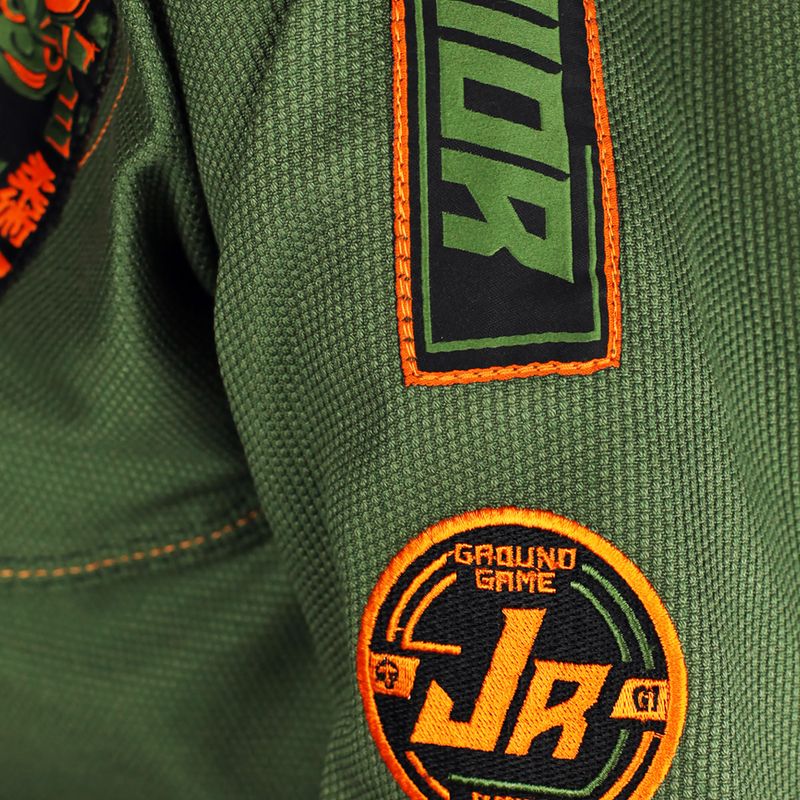 GI pre brazílske Jiu-Jitsu pre deti GroundGame Junior 3.0 green GIJUN3PIN02 9