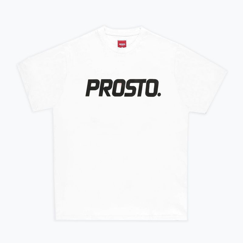 PROSTO Classic XXII pánske tričko biele KL222MTEE171