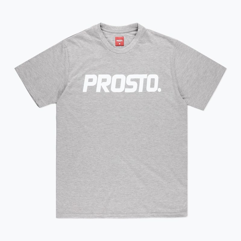 PROSTO Classic XXII šedé pánske tričko KL222MTEE172