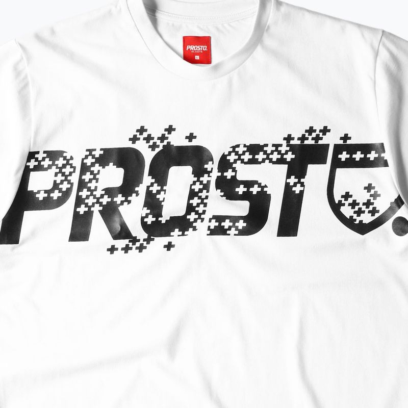 PROSTO Plusrain pánske tričko biele KL222MTEE221 2