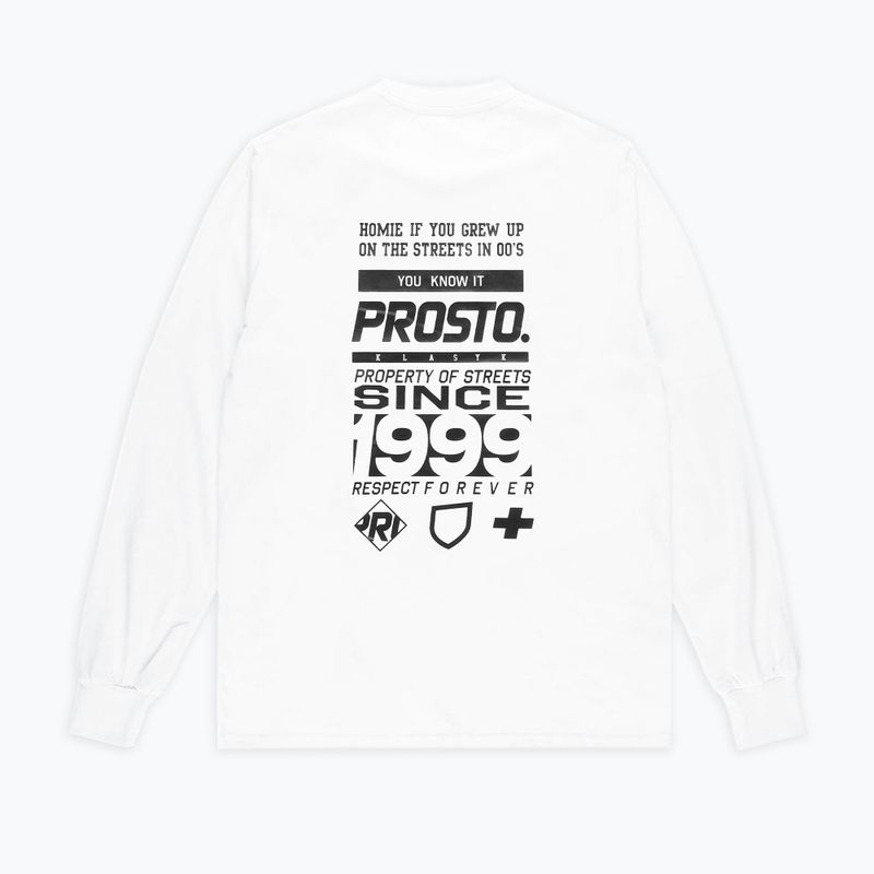 Tričko PROSTO Typeskur LS biele KL222MTEE271 2