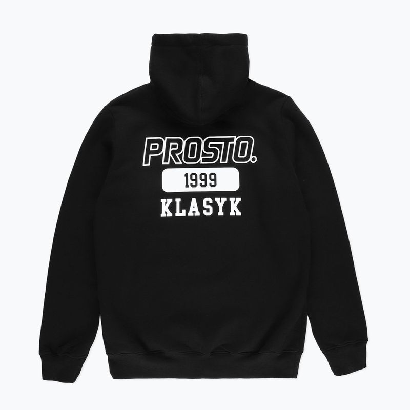 Pánska mikina s kapucňou PROSTO Plelog čierna KL222MSWE213 2