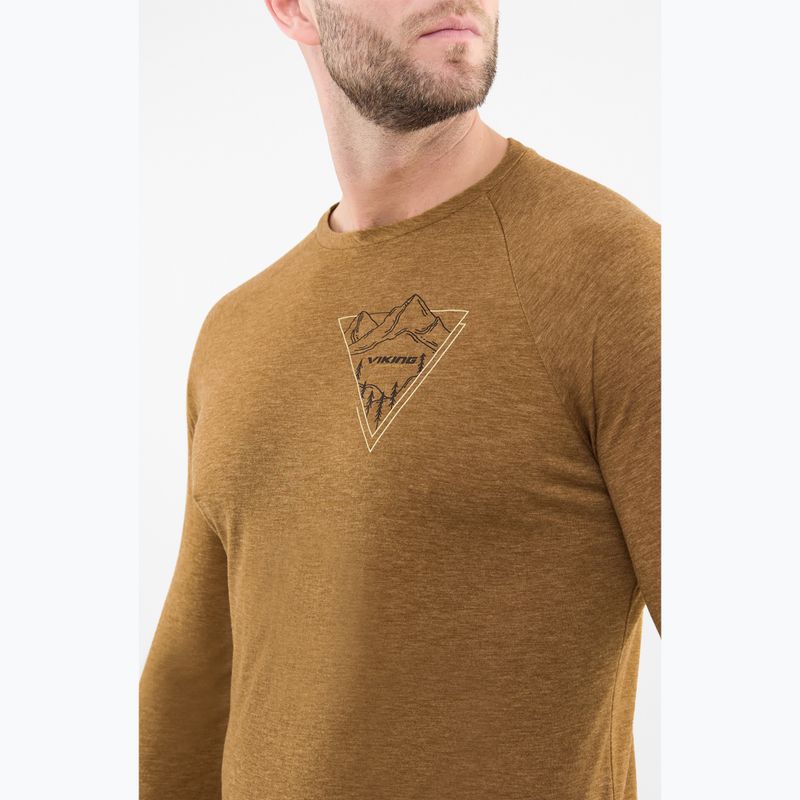 Pánske termo tričko longsleeve Viking Andali brown 4