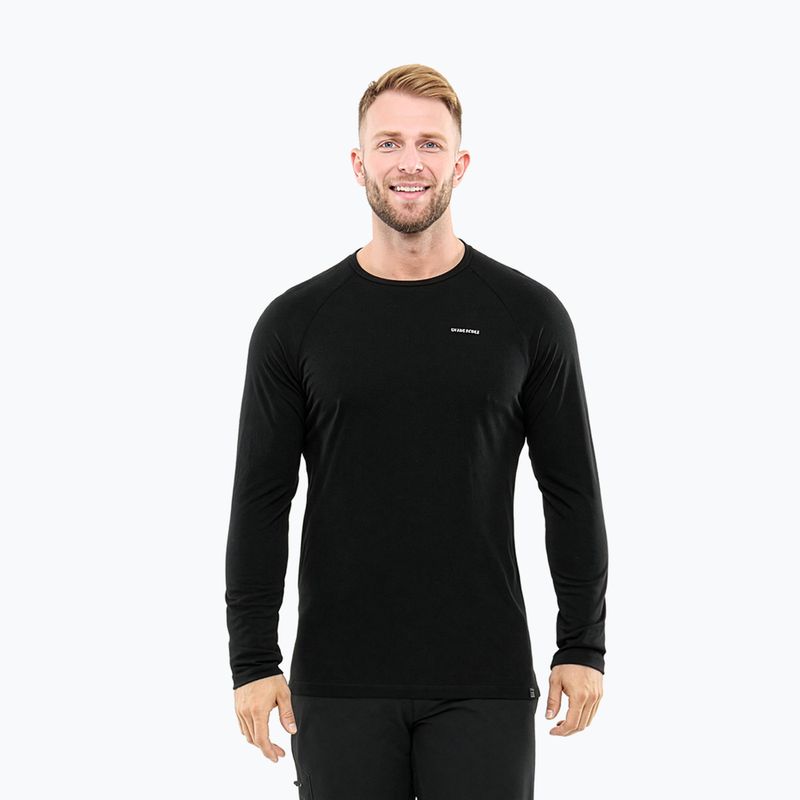 Pánske termoaktívne tričko longsleeve Viking Andali black