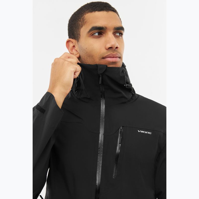 Pánska nepremokavá bunda Viking Trek Pro 2.5 black 4