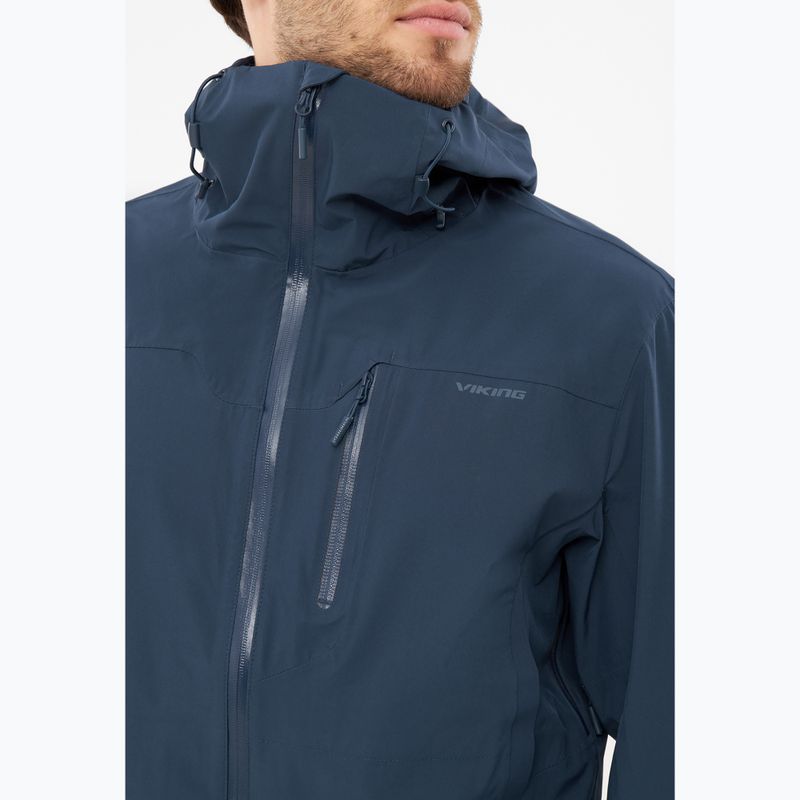 Pánska nepremokavá bunda Viking Trek Pro 2.5 navy 4