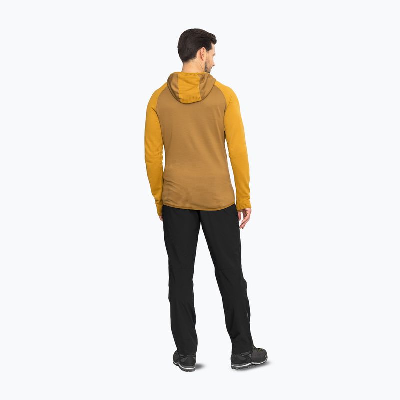 Pánska trekingová mikina Viking Birger Hoodie light brown/yellow 3